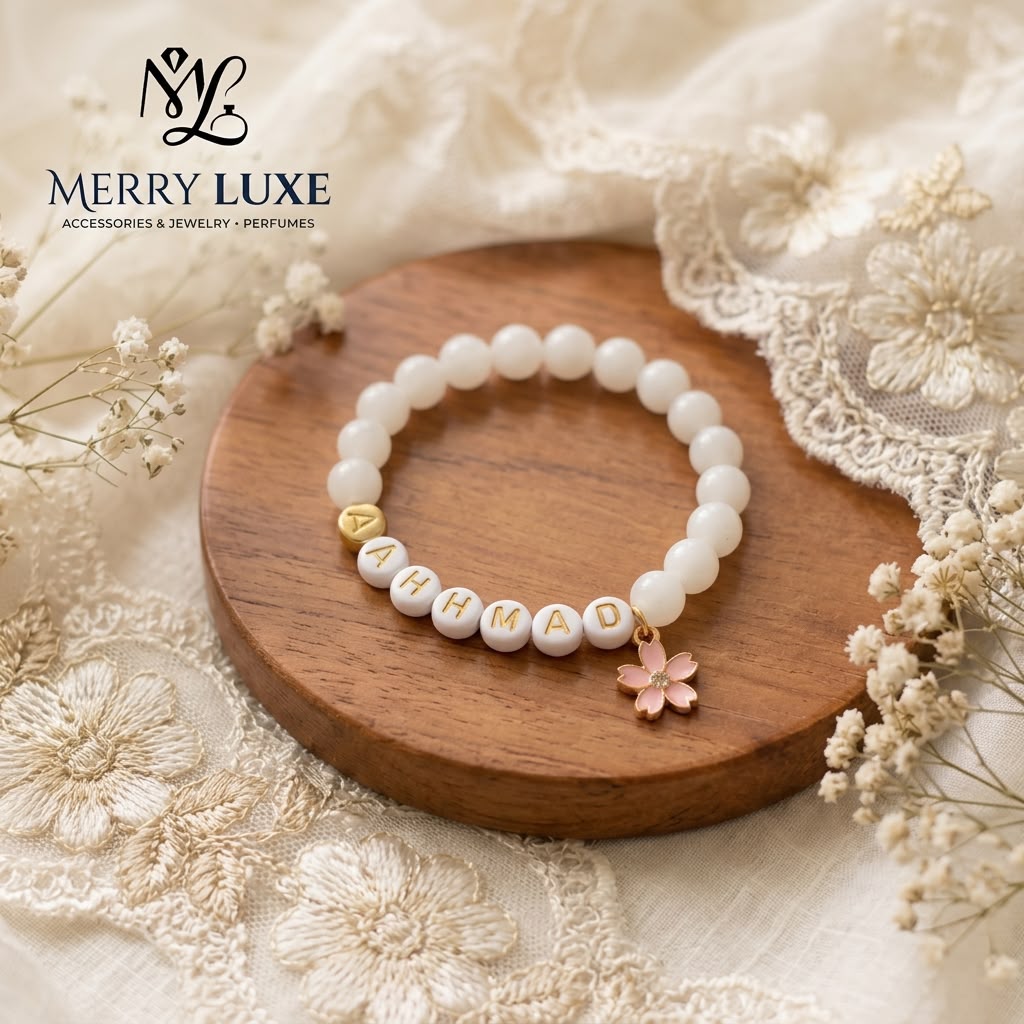 Custom Beaded Name Bracelet