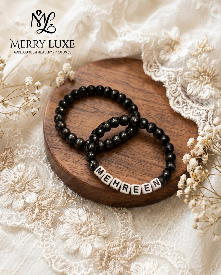 Customized Beaded Name Bracelet